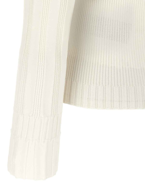 Pull Col Rond - Blanc shop online: Balmain