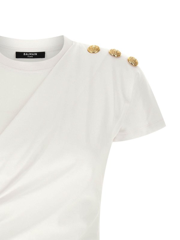 The Best Shops Balmain: Camisetas - Camiseta - Blanco