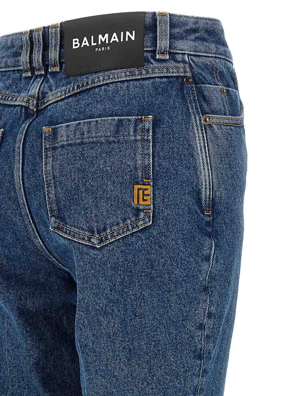Embroidery Jeans Replica 
online: Balmain