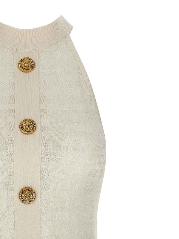 The Best Shops Balmain: Rollkragenpullover  und Polo-Ausschnitt - Rollkragenpullover - Weiß