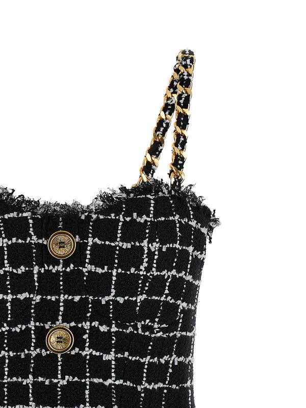 The Best Shops Balmain: ニーレングスドレス - 膝丈ドレス - 黒