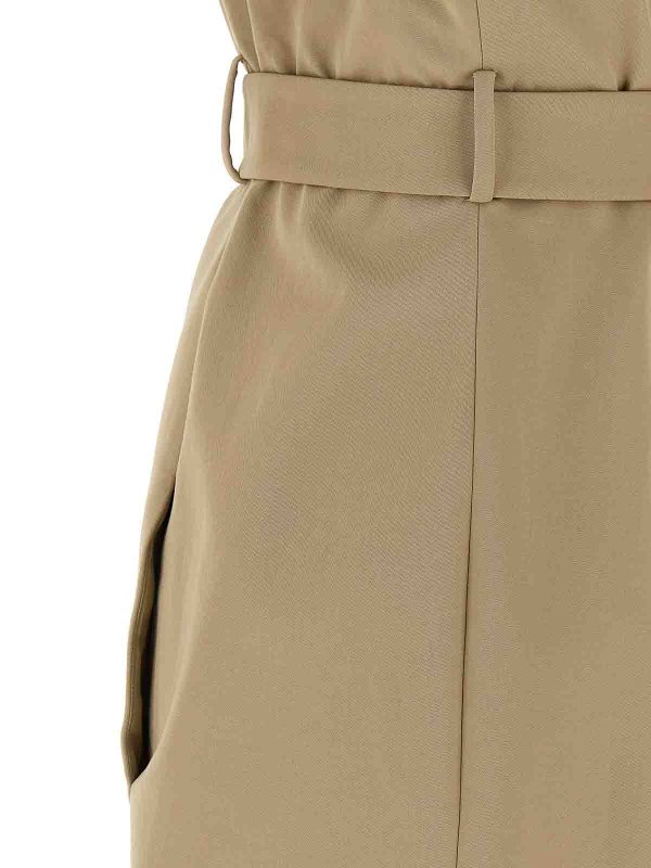 膝丈ドレス - ベージュ Replica 
online: Balmain