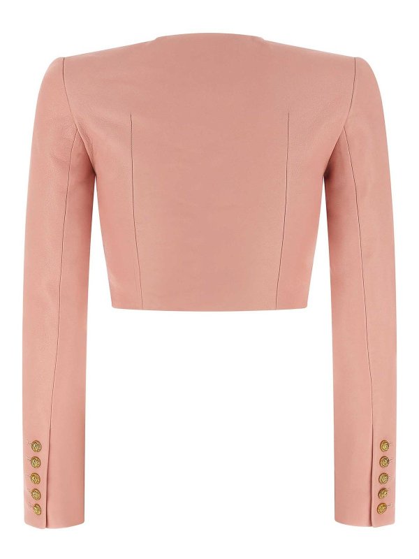 Balmain: blazers online - Lion Head Bolero Blazer