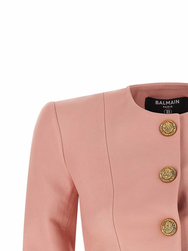 The Best Shops Balmain: blazers - Lion Head Bolero Blazer