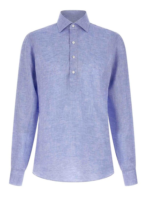 BORRIELLO NAPOLI: ブラウス - ブラウス - ライトブルー