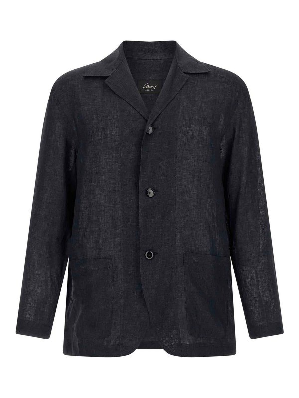 BRIONI: Blazer - Blazer - Azul