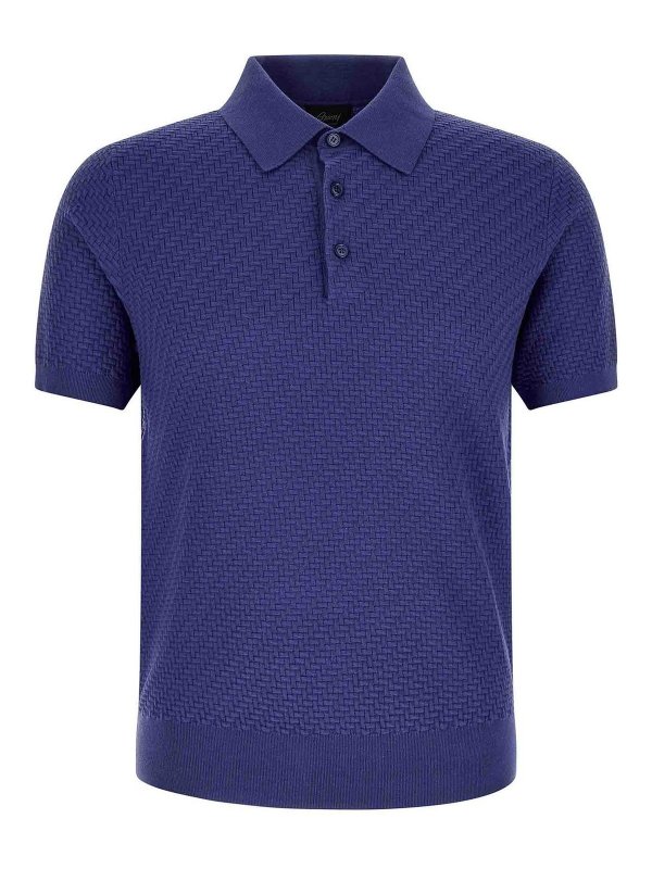 BRIONI: Polos  - Polo - Bleu