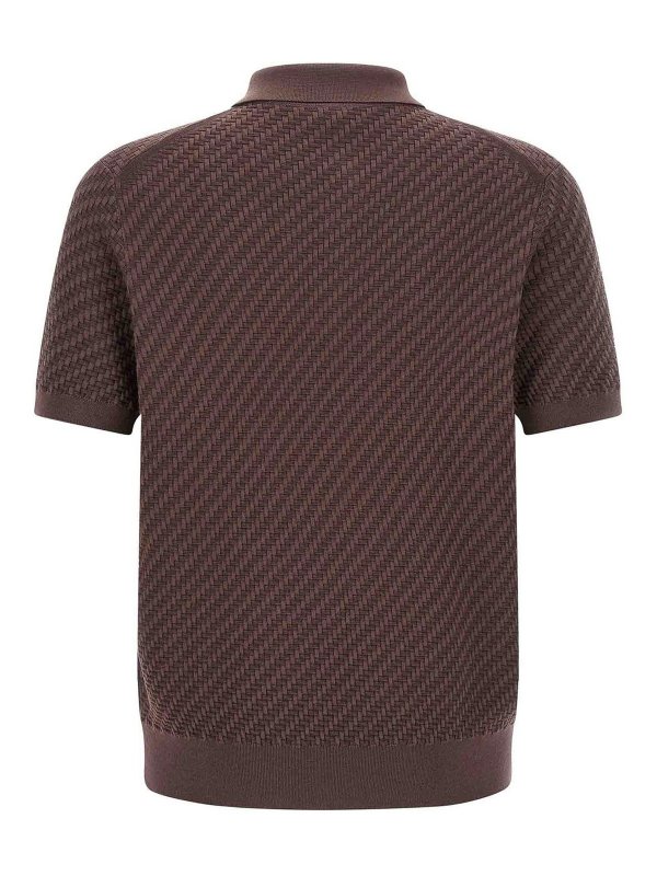 BRIONI: polo shirts online - Weaving Polo Plot