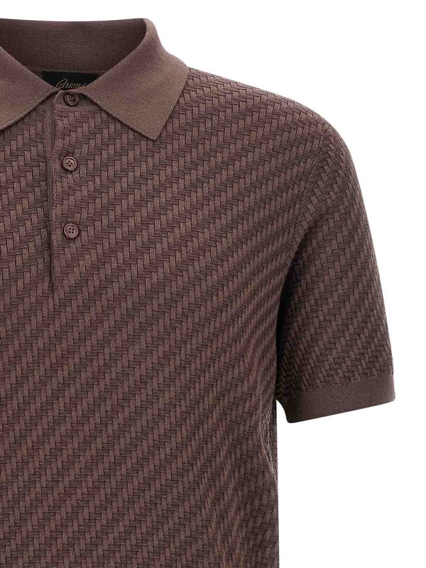 The Best Shops BRIONI: polo shirts - Weaving Polo Plot