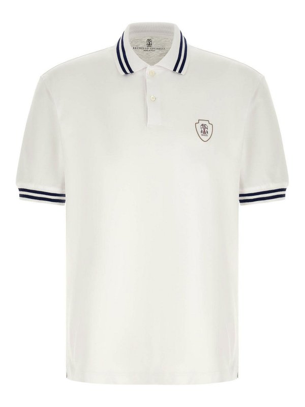 BRUNELLO CUCINELLI: ポロシャツ - ポロシャツ - 白