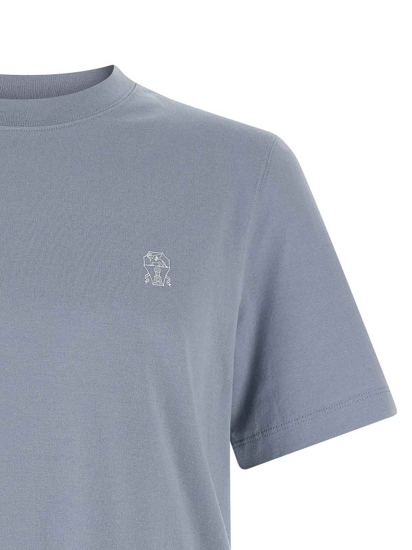 The Best Shops BRUNELLO CUCINELLI: t-shirts - Logo Print T-Shirt