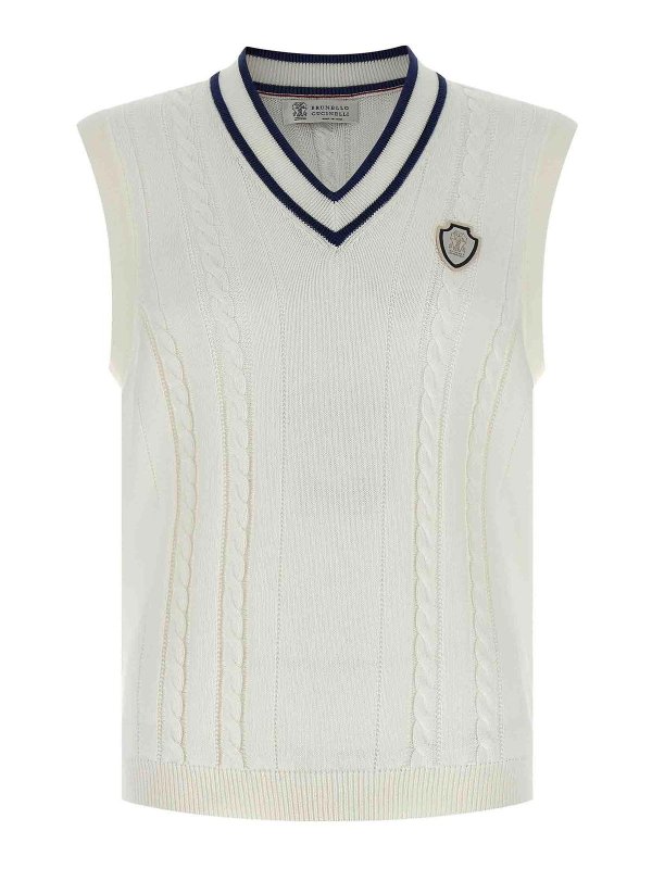 BRUNELLO CUCINELLI: Westen - Weste - Weiß