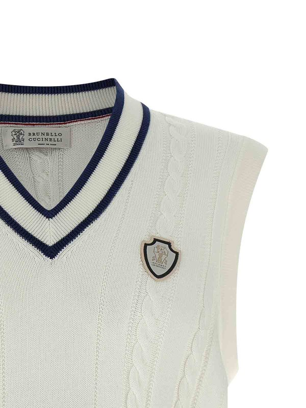 The Best Shops BRUNELLO CUCINELLI: Westen - Weste - Weiß