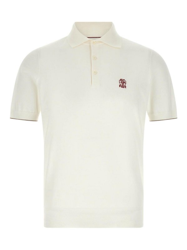 BRUNELLO CUCINELLI: Polos - Polo - Blanco