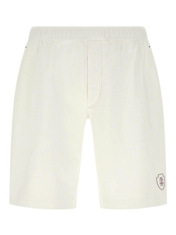 BRUNELLO CUCINELLI: Trousers Shorts - Interlock Cotton Bermuda Shorts
