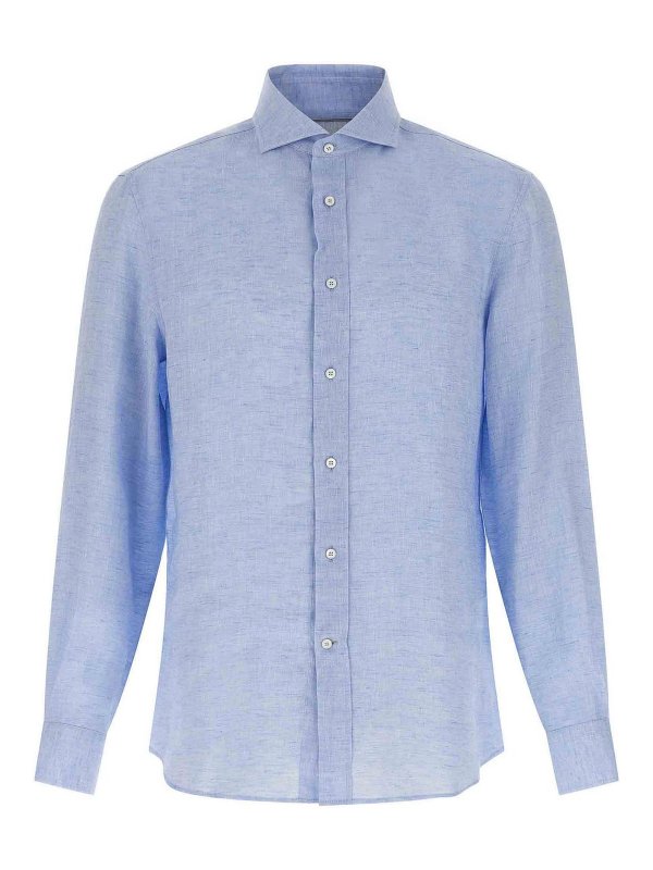 BRUNELLO CUCINELLI: Hemden - Hemd - Hellblau