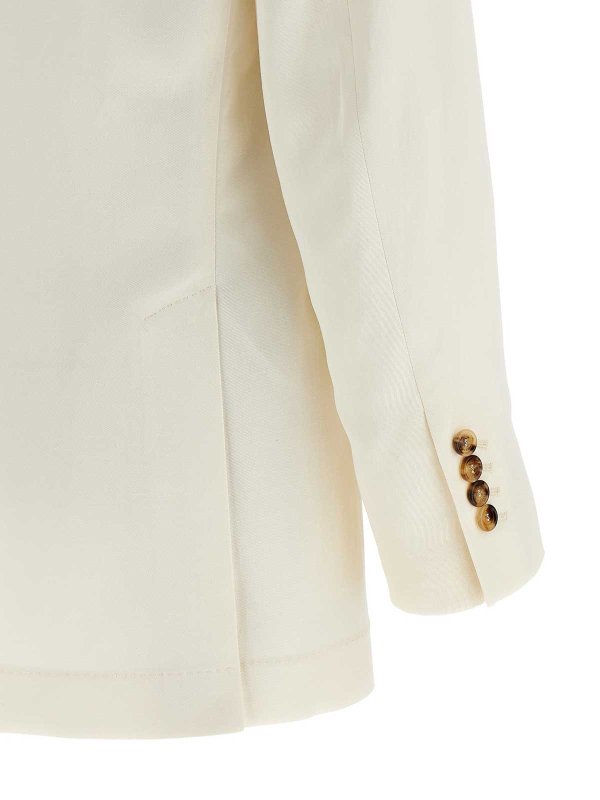Blazer - Blanco shop online: BRUNELLO CUCINELLI