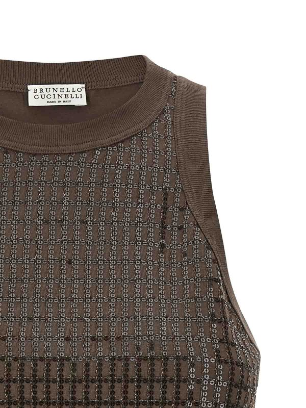 The Best Shops BRUNELLO CUCINELLI: トップス＆タンクトップ - トップ/タンクトップ - ブラウン