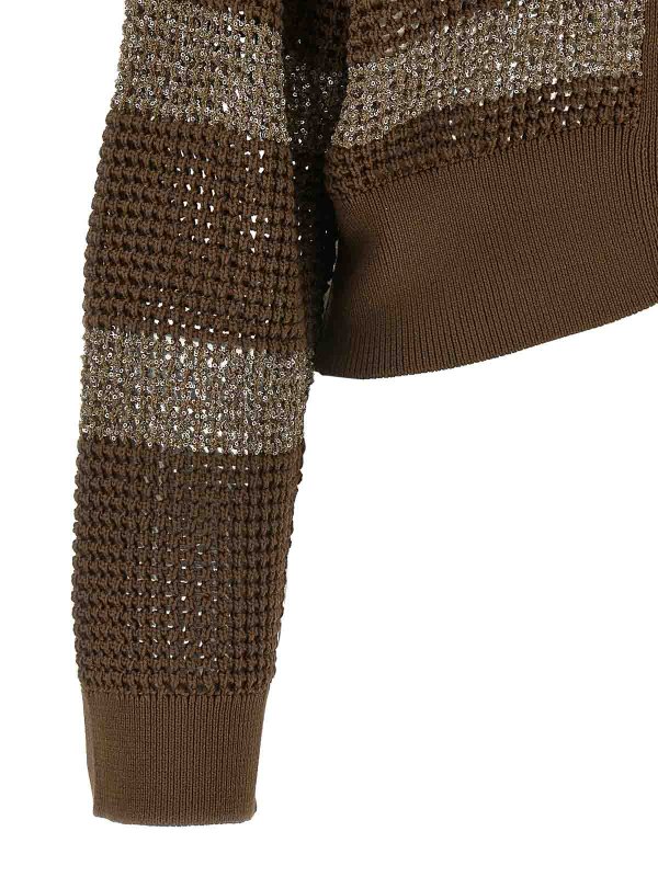 カーディガン - ブラウン shop online: BRUNELLO CUCINELLI