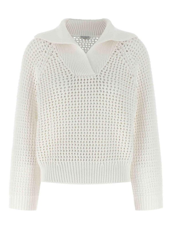 BRUNELLO CUCINELLI: クルーネック - クルーネック - ベージュ