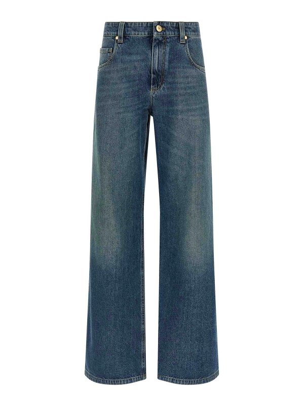 BRUNELLO CUCINELLI: Jeans Rectos - Vaqueros Rectos - Azul