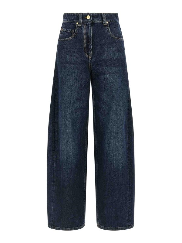 BRUNELLO CUCINELLI: Jeans Rectos - Vaqueros Rectos - Azul