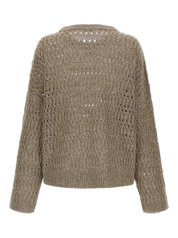 BRUNELLO CUCINELLI: crew necks online - Micro Sequin Sweater