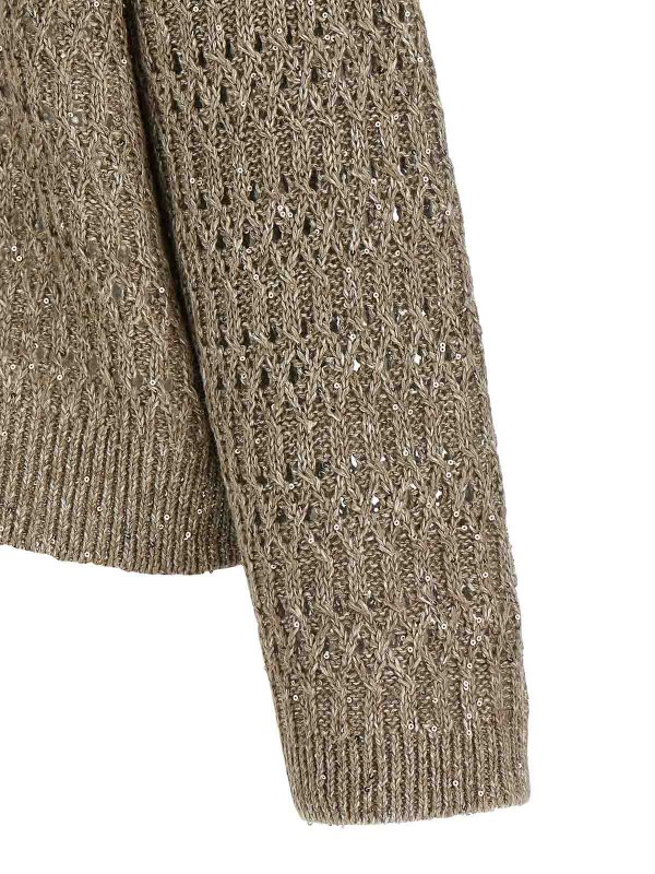 Micro Sequin Sweater shop online: BRUNELLO CUCINELLI