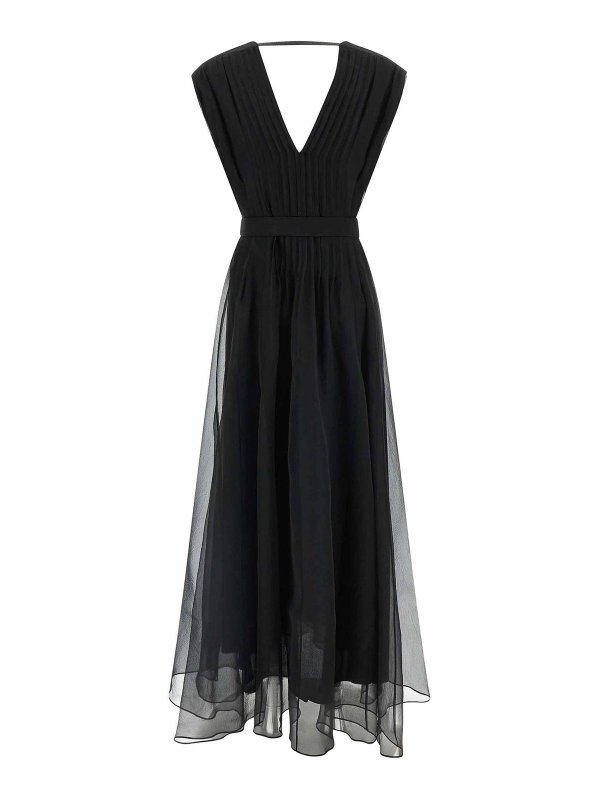 BRUNELLO CUCINELLI: ニーレングスドレス online - 膝丈ドレス - 黒