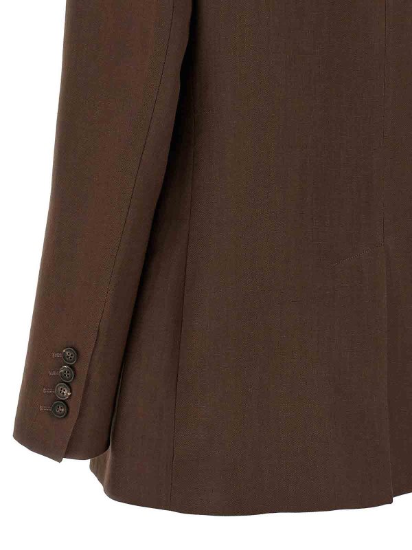 Blazer - Marrón shop online: BRUNELLO CUCINELLI