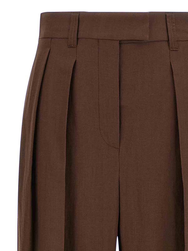 The Best Shops BRUNELLO CUCINELLI: casual trousers - Linen Trousers