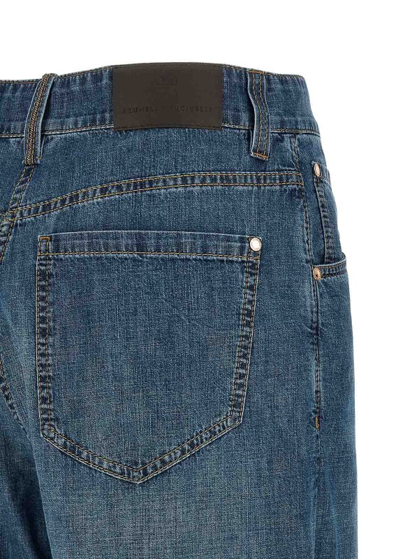 ストレートジーンズ - ブルー shop online: BRUNELLO CUCINELLI