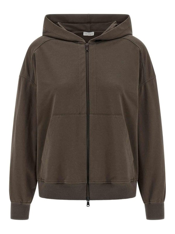 BRUNELLO CUCINELLI: スウェット＆セーター - スウェットシャツ/セーター - ブラウン