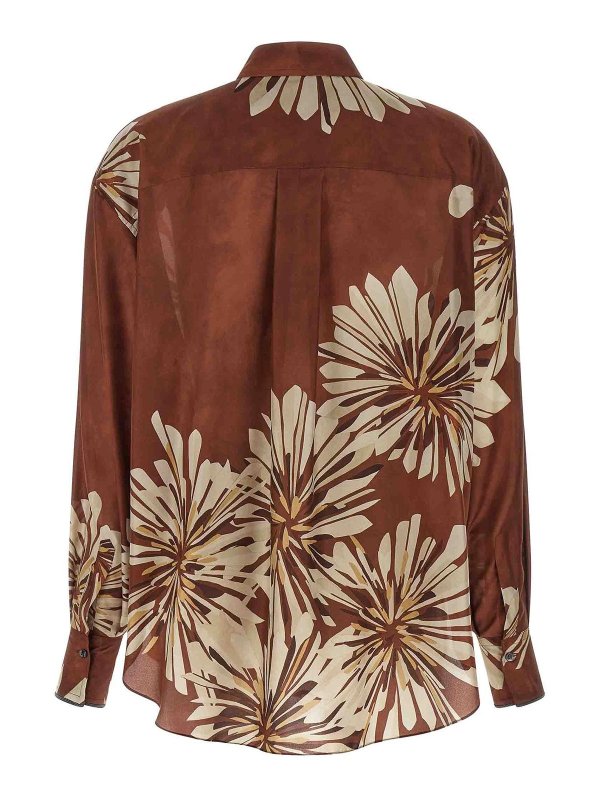 BRUNELLO CUCINELLI: シャツ online - シャツ - ブラウン