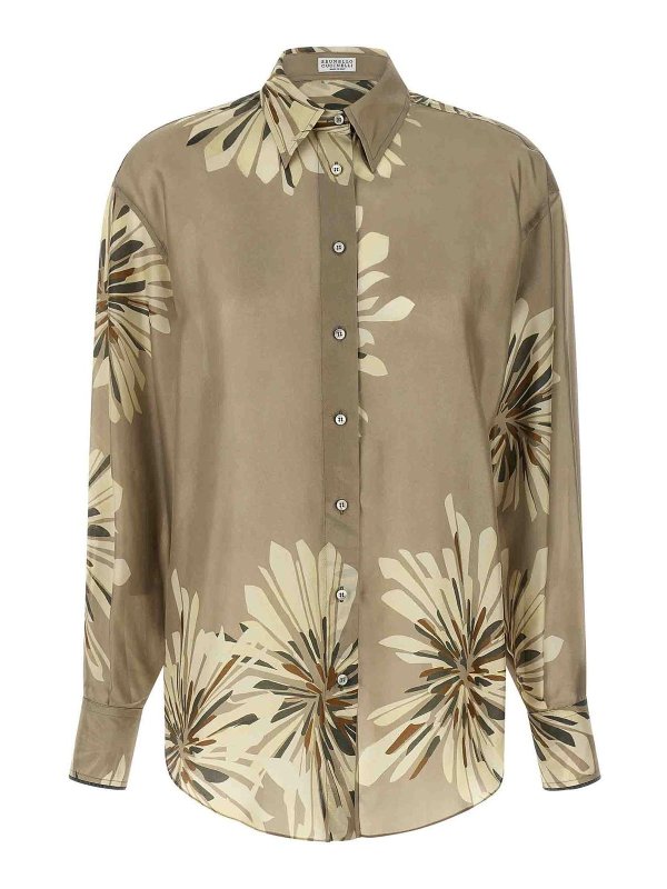 BRUNELLO CUCINELLI: シャツ - シャツ - 緑