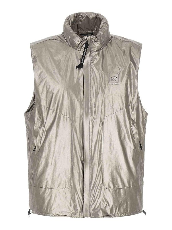 C.P. COMPANY: Chalecos - Chaleco - Plata