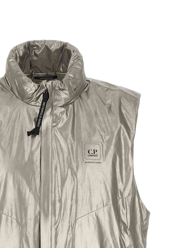 The Best Shops C.P. COMPANY: Chalecos - Chaleco - Plata