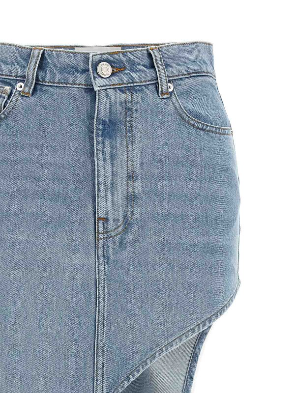 The Best Shops COPERNI: ニーレングススカート＆ミディ丈 - 膝丈/ミディスカート - ライトブルー