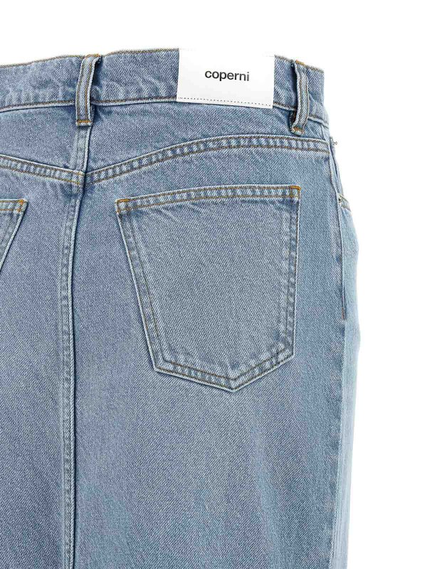 膝丈/ミディスカート - ライトブルー Replica 
online: COPERNI