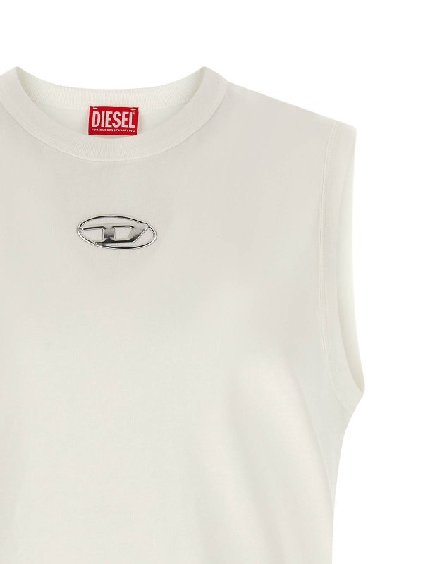 The Best Shops DIESEL: Tops y camisetas sin mangas - Top - Blanco