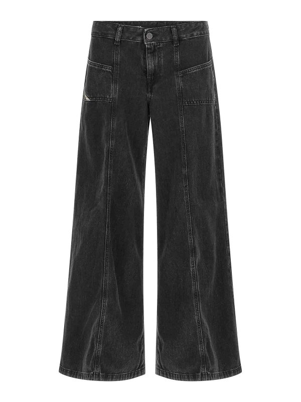 DIESEL: flared jeans - D-Akii Jeans