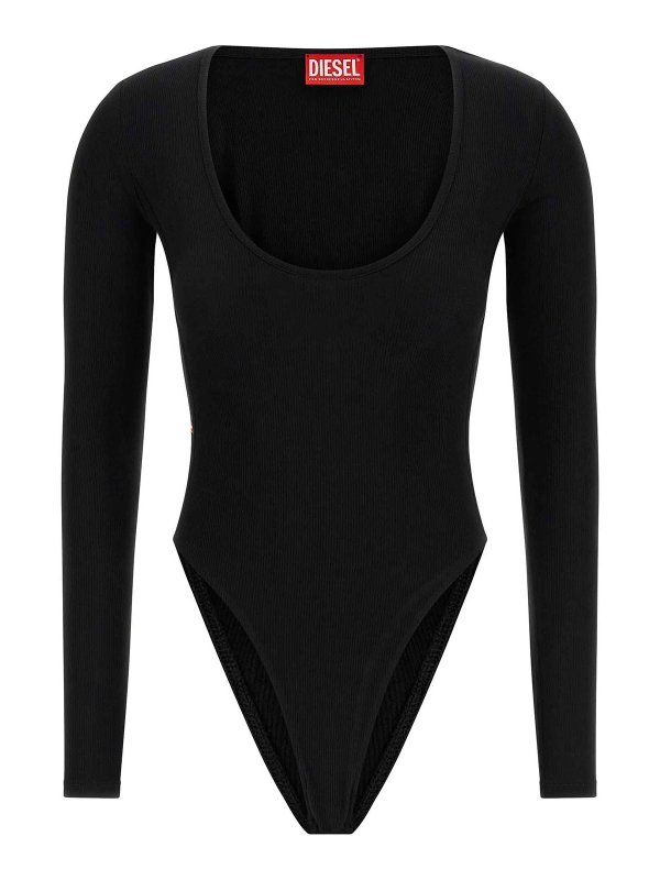 DIESEL: トップス＆タンクトップ - トップ/タンクトップ - 黒