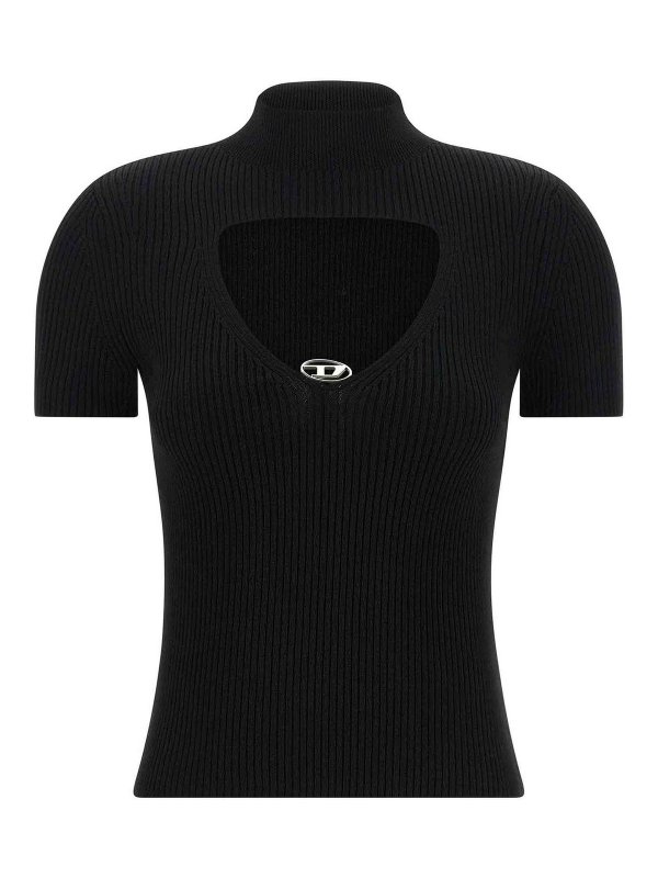 DIESEL: Top e canotte - M-Top oliva