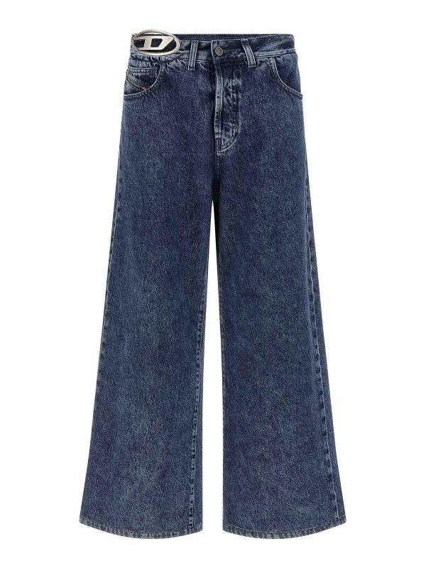 DIESEL: Jeans Rectos - Vaqueros Rectos - Azul