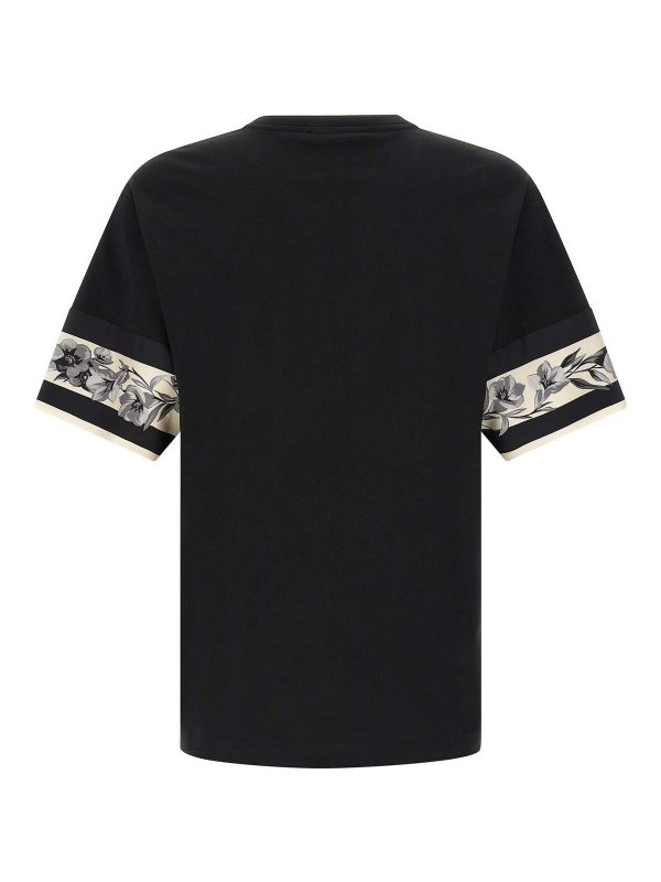 DOLCE & GABBANA: t-shirts online - Silk Detail T-Shirt