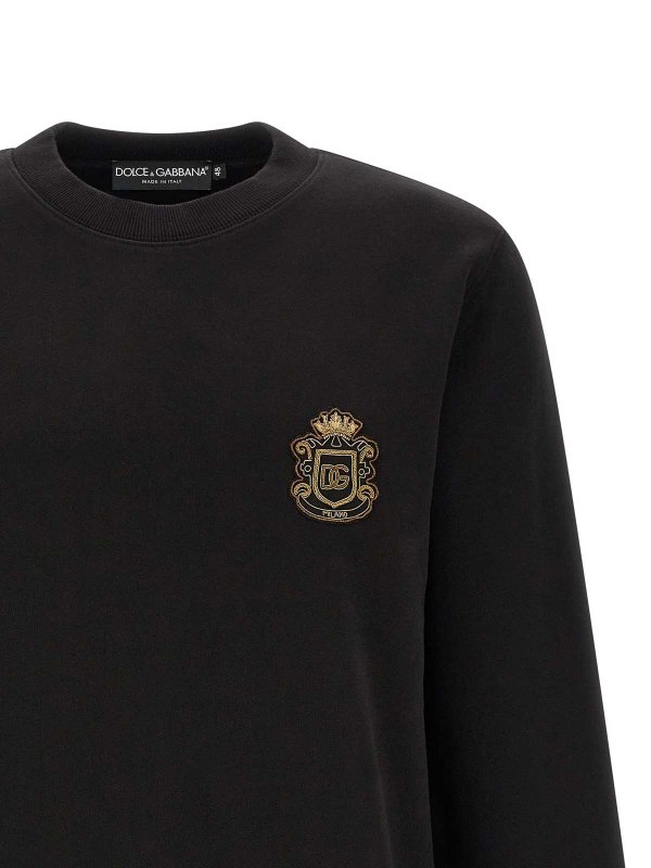 The Best Shops DOLCE & GABBANA: Felpe e maglie - Felpa con toppa araldica