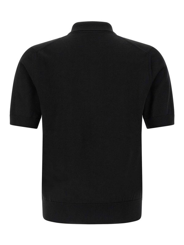 DOLCE & GABBANA: polo online - Polo con toppa araldica