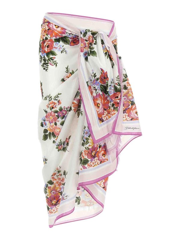 DOLCE & GABBANA: Jupes midi et au genou - Jupe Midi - Multicolore