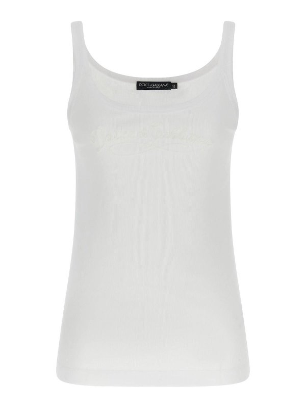 DOLCE & GABBANA: Tops und Tank Tops - Top - Weiß