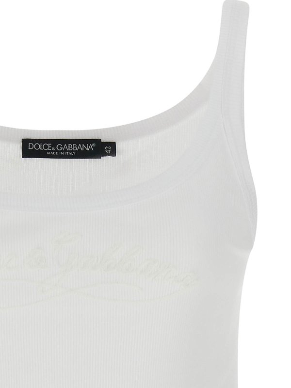 The Best Shops DOLCE & GABBANA: Tops und Tank Tops - Top - Weiß